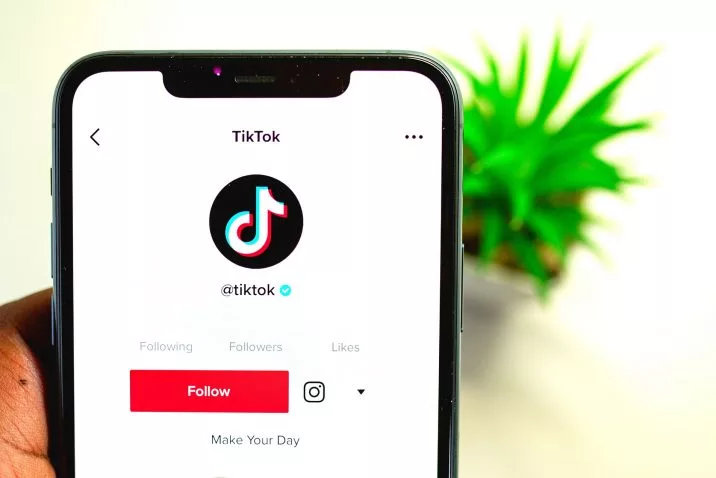 TikTok subscription page on a smart phone